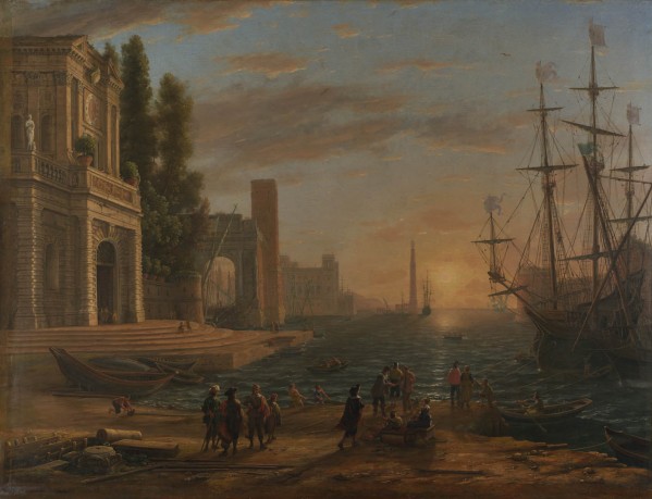 A Seaport by Claude Lorrain